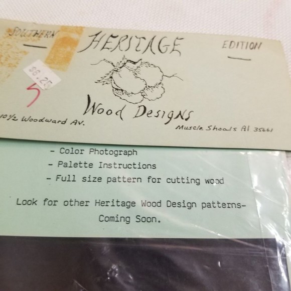 1986 Heritage Wood Designs "Wash Woman" pattern new old stock Pat016 - Picture 3 of 5